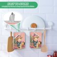 thumbnail image 6 of 2 Pack Pot Holders for Kitchen Heat Resistant Hot Pads Sets for Cooking Baking Cow Wearing Scarf and Hat, 6 of 7