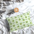 thumbnail image 5 of Fuzoiu Green Avocado Print Pillow Case with Hidden Zipper,Pillow Covers,Soft and Comfortable Pillowcase-20"x30", 5 of 6