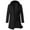 Black, variant on Men's Casual Trench Coat Zipper Button Winter Pea Coat Hooded Fake Two Items Medium Length Jacket Woolen Cotton Overcoat Navy XXXL