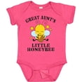 thumbnail image 3 of Inktastic Cute Bee Great Aunt's Little Honeybee with Stars Boys or Girls Baby Bodysuit, 3 of 5