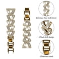 thumbnail image 4 of Zinc Alloy Twisted Watch Band Rhinestone Decor for Verizon GizmoWatch 2 Watch Strap - Black, 4 of 5