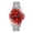 Burgundy Silver, variant on Men’s 42mm Unique Asymmetrical Luxury Watch – 6.5in Quartz Timepiece with Metal Band, Bold Streetwear Style Gift for Him - Silverr