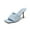 BABY/BLUE, variant on Women’s High Stilettos Heels Mules Open Square Toe Slip On Comfort Sexy Dress Pumps Sandals Evening Party Prom Dance Shoes