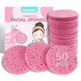 thumbnail image 1 of Esponjas faciales Kickleen de celulosa 100% natural, 50 unidades, 1 of 7