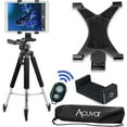 thumbnail image 1 of Acuvar 57" inch Pro Series Tripod, Acuvar Tablet Mount + Universal Smartphone Mount + Wireless Remote for All Smartphone and tablet devices, 1 of 7
