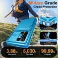 thumbnail image 5 of Vizvera for Samsung Galaxy S25 Plus Wallet RFlD Cards Holder,Camera Control,Camera Cover,Rugged Shockproof Silicone Protective Phone Case-Light Blue, 5 of 7