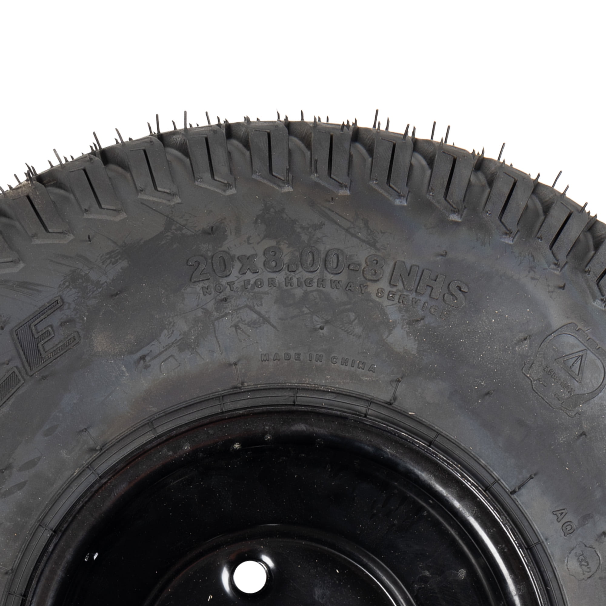 CUB CADET 634Z07264-0637 Powder Black Complete Wheel 20x8-8