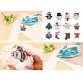 thumbnail image 4 of Parches navideños Hugo 10 piezas Hierro en apliques para chaqueta, 4 of 10