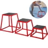 VEVORbrand 12in 18in 24in Plyometric Jump Box Set Fitness Exercise Jump Box Step Plyometric Platform Box for Exercise Fit Training