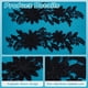 thumbnail image 5 of 2 pares de apliques de encaje de flores, apliques bordados negros, adornos de encaje floral para manualidades, parches para coser, adornos de tela para coser, 5 of 9