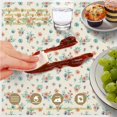 thumbnail image 6 of Pioneer Flower Floral Print Pattern Round Tablecloth 60 X 60 Inch, Wrinkle Resistant Wipeable Table Cloth for Kitchen Dining Picnic Patio Party, 6 of 6