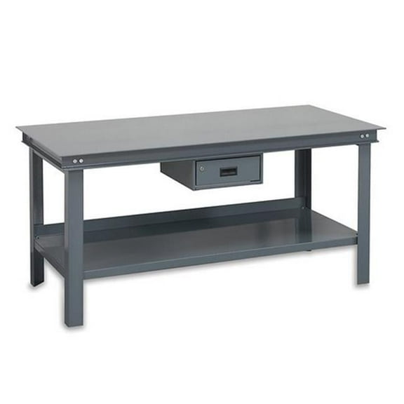 Durham HWB-3672-177D-95 No. 95 Super Heavy Duty Workbench with Drawer, Gray - 420 lbs