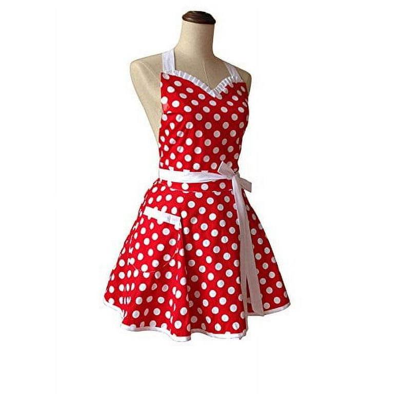 red and white apron dress Amazon.com: Antaina Red Cotton White Apron Ruffle Sweet Victorian Maid  Lolita Cosplay Dress,XS : Clothing, Shoes & Jewelry