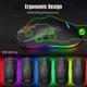 thumbnail image 2 of Ratón Gamer G858 con Retroiluminación RGB - 7200DPI, 7 Botones Programables, Diseño Ergonómico, 10 Efectos de Luz Ajustable, Cable USB 1.5m, Color Negro, 2 of 6