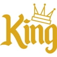 thumbnail image 3 of CafePress - King Gold Baseball Jersey - Cotton Baseball Jersey, 3/4 Raglan Sleeve Shirt, 3 of 4