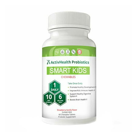 Organic Kids Probiotics - Best Tablet for Kids with Allergies, 6 Billion CFUs, Dr Formulated Toddler Formula, Scientifically Verified & Tested Strains, Boost Your Child's