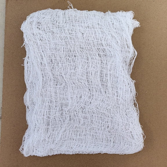 2 Pack White Creepy Halloween Cheesecloth Gauze 30x72 Inch, Ragged Spooky Haunted House Decor Net Cloth, Indoor Outdoor Porch Ceiling Window DIY Terror Scene Prop For Halloween Party Yard Decor