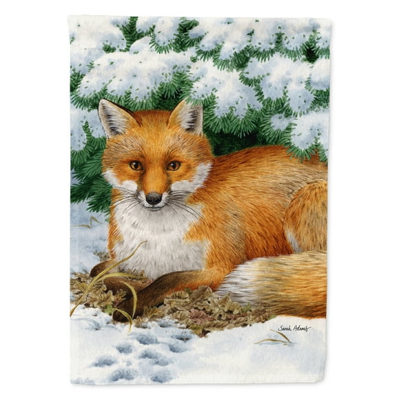 Carolines Treasures ASA2043GF Fox Flag Garden Size  Small multicolor