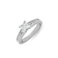 thumbnail image 2 of Moissanite Engagement ring 1.50 Princess Cut Moissanite Diamond Ring on 10k White Gold, 2 of 2