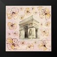 thumbnail image 2 of Loreth, Lanie 12x12 Black Modern Framed Museum Art Print Titled - Golden Paris On Floral II, 2 of 5