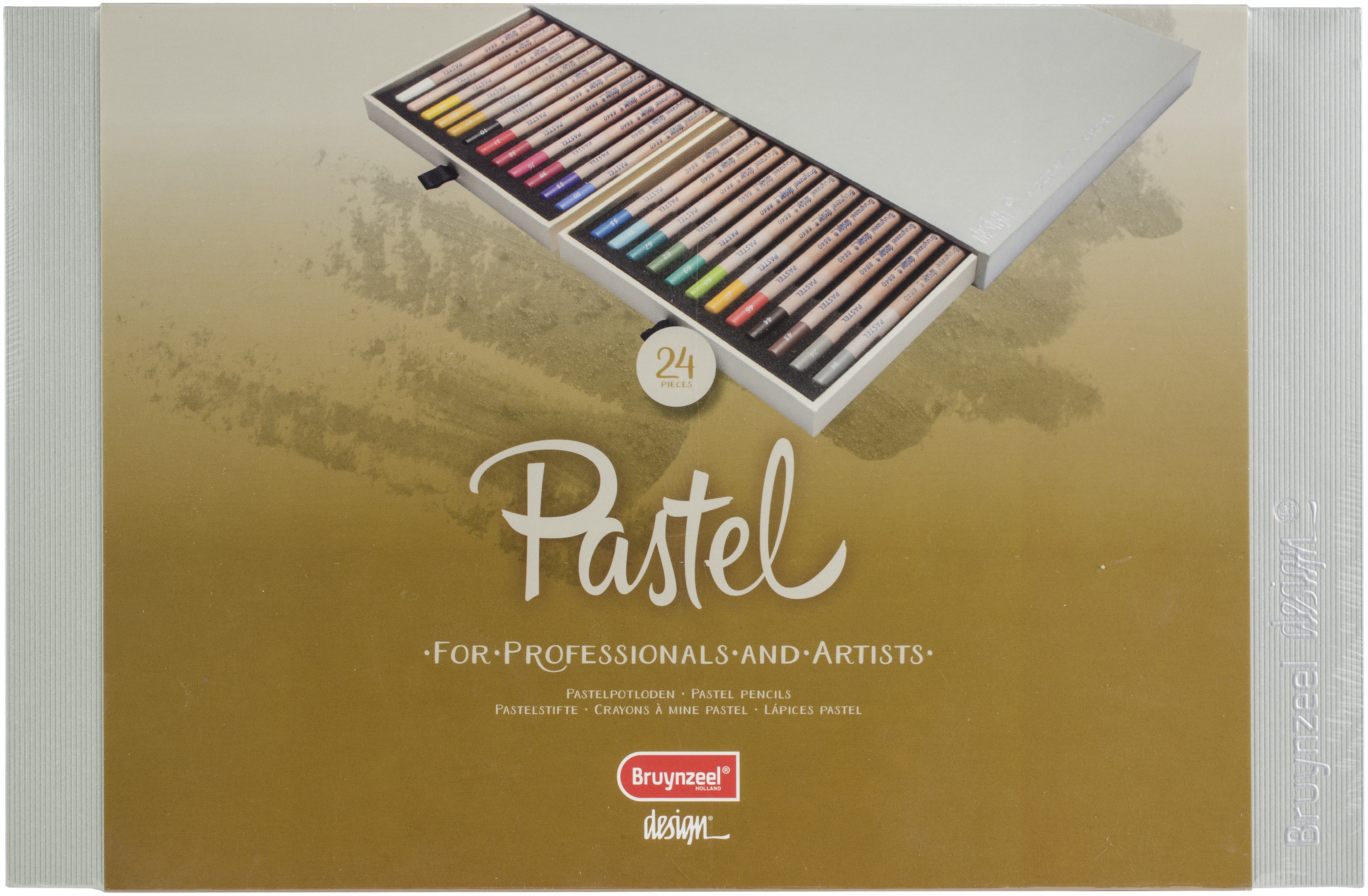 Bruynzeel Design Pastel Pencils - Set of 24, Assorted Colors