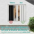 thumbnail image 6 of Black Blackout Curtains for Bedroom 72 Inch Length 2 Panels Set, Thermal Insulated Bedroom Curtains Soundproof Room Darkening Window Curtain Drapes, Each Grommet Curtains 42 Inch Wide, 6 of 14