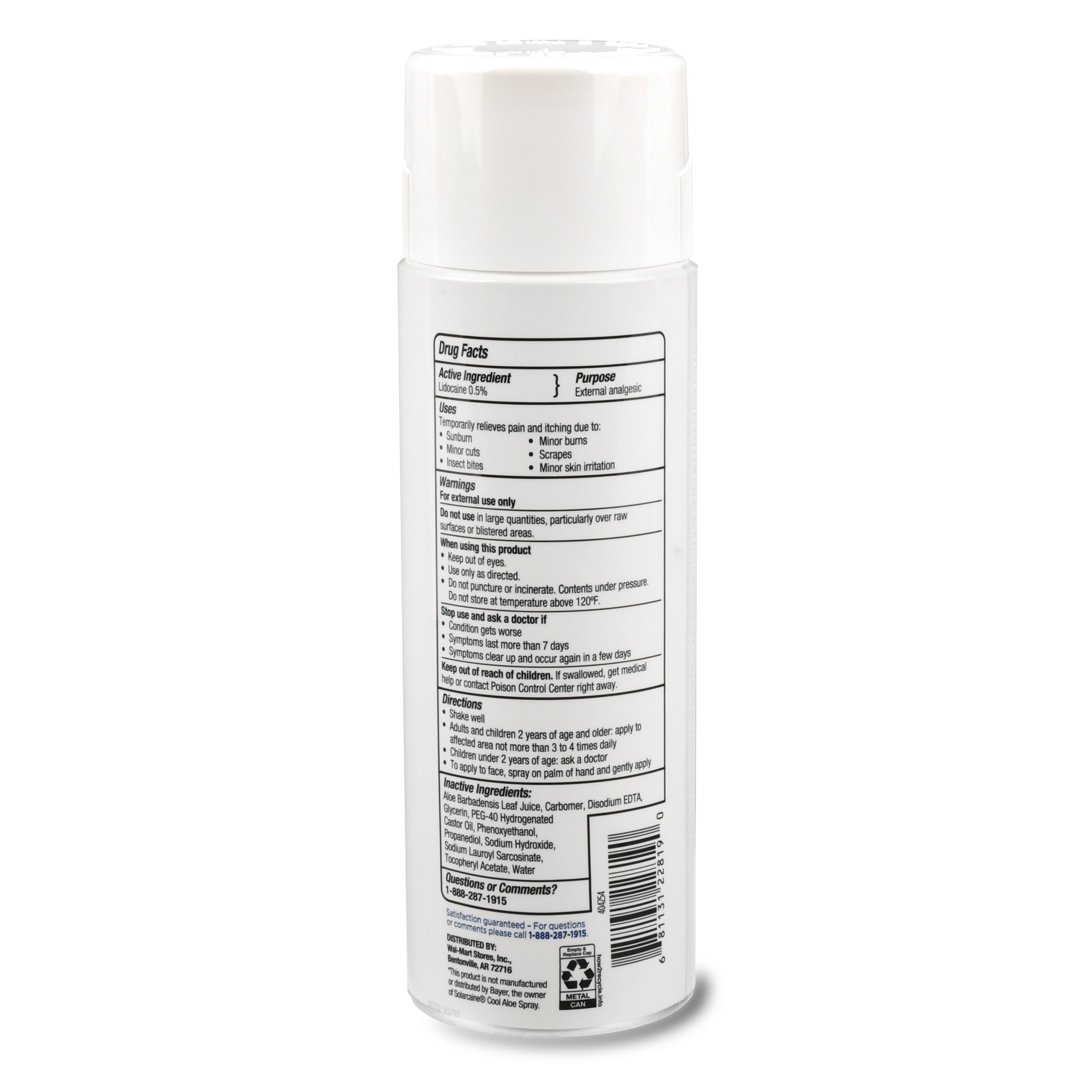 Equate Burn Relief Spray, 4.5 oz