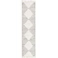 thumbnail image 3 of Unique Loom Chindi Cotton Collection Area Rug - Briah (2' 7" x 10' Runner White/Black), 3 of 7