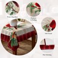 thumbnail image 5 of Christmas Cardinal Table Cloth Waterproof Tablecloths, Winter Red Bird Vintage Xmas Berry Leaf Tablecloth Dining Table Cover for Kitchen Party Tabletop Outdoor, Square Tablecloth 54x54 Inch, 5 of 9