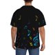 thumbnail image 3 of Fotbe Color Musical Notes Camisa Estampada de Manga Corta para Hombre, Casual de Verano, Estilo Playero, Sin Arrugas-XX-Large, 3 of 5