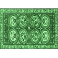 thumbnail image 1 of Ahgly Company Indoor Rectangle Persian Emerald Green Traditional Area Rugs, 6' x 9', 1 of 4