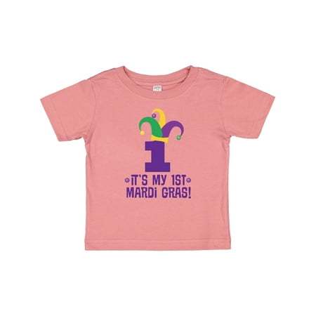 

Inktastic Childs First Mardi Gras Outfit Gift Baby Boy or Baby Girl T-Shirt
