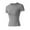 Gray, variant on Womens Tops, Women's Compression Shirts Short Sleeve Workout Tops Athletic Base Layer T-Shirt for Gym Running Yoga Basketball Black S