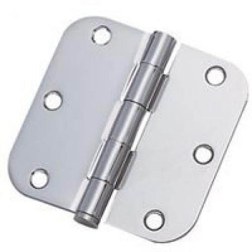 ProSource 0321893 Door Hinge, 3-1/2 in L x 3-1/2 in W Door Leaf, 6 Holes, 2.2 mm Thick Leaf, Steel,