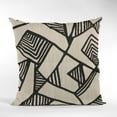 thumbnail image 2 of Plutus Black, Beige Architecture Geometric Luxury Throw Pillow-Size:20" x 26", 2 of 9