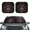 thumbnail image 2 of Kll Spider With Skull Windshield Sun Shade 2-Piece Foldable Car Front Window Sunshade For Most Sedans Suv Truck- Medium, 2 of 7