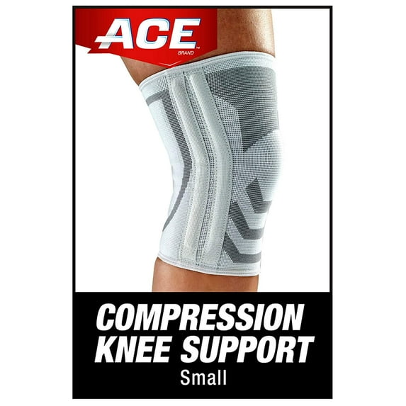 ACE Knitted Knee Brace with Side Stabilizers, Small, 1 Each (Pack of 2)