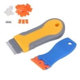 thumbnail image 4 of Decal Sticker Remover,  Blade Scraper  Increase Productivity Ergonomic Curved With Handle + Blades For Labels For Glass, 4 of 8
