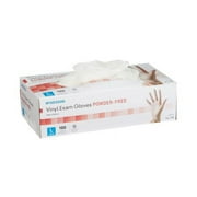 McKesson Clear Vinyl Exam Gloves , 14-118, Powder-Free, Size Large - Box of 100