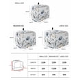 thumbnail image 2 of Spring Blue Floral Toaster Cover 2 Slice, Small Kitchen Appliance Covers, Country Garden Wildflowers Botanical Toaster Oven Cover with Loop, Bread Machine Cover Polyester Dust Cover Protection, 2 of 4