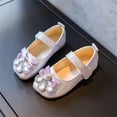 thumbnail image 2 of Otqutp Wedding Dance Shoes for Flower Girls Summer and Autumn Fashion Girls Casual Shoes Solid Color Ribbon Bow Flat Lightweight Dress Shoes, 2 of 9