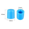 thumbnail image 3 of 20 Pcs 3.3mm Hole Dia Plastic Push Button Tactile Switch Caps Cover Keycaps Protector Blue for 6x6 Micro Switch, 3 of 3