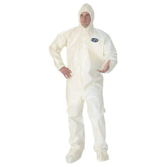 Kleen Guard 412-45663 A80 Hazard-Grade Chemical Coverall - Pack of 12