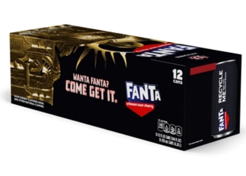 Fanta Crimson Sour Cherry Soda, 12 fl oz , 24 pack