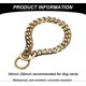 thumbnail image 4 of Dog collar, 86.4 cm, sturdy stainless steel chain, stylish, for behavior correction, pet ID, gold, 4 of 5