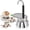 1 Cup, variant on Uncoated 1 Cup Single Tube Moka Pot 304 Thickened Stainless Steel Mini Coffee Maker Stovetop Espresso Coffeemaker Italian Classic Style Brewing Greca Cafe Mocha for Camping Travel Home 90ml