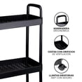 thumbnail image 3 of Carrito Auxiliar Organizador Almacenamiento Multiusos Con 3 Niveles, 3 of 6