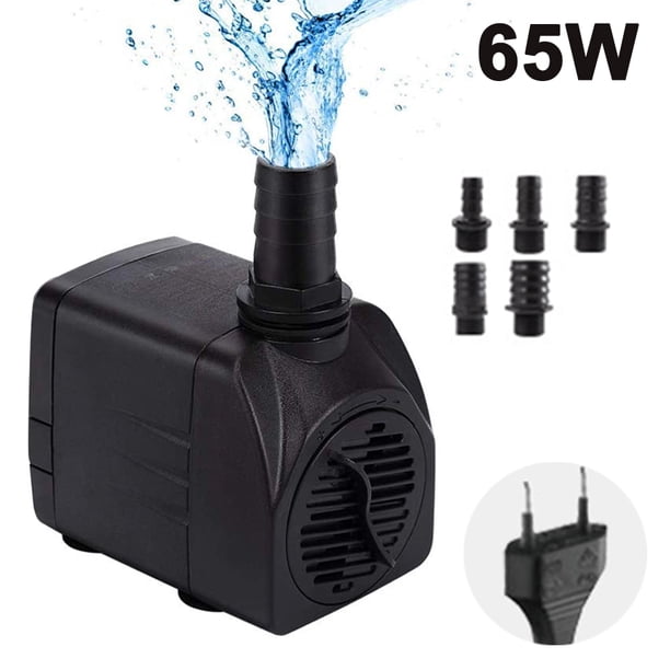 Bomba sumergible, bomba de agua ultra silenciosa con bomba de fuente con cable de alimentación de 5 pies, 3 boquillas para peceras, acuarios, estatuas, hidroponía Adepaton 2034809-5