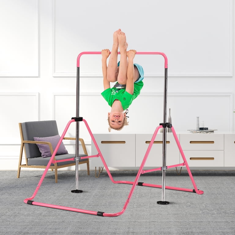 Ainfox Kids Gymnastics Bar, Expandable Horizontal, Pink photo 2