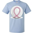 thumbnail image 3 of Inktastic Pink Breast Cancer Ribbon Baseball T-Shirt, 3 of 5